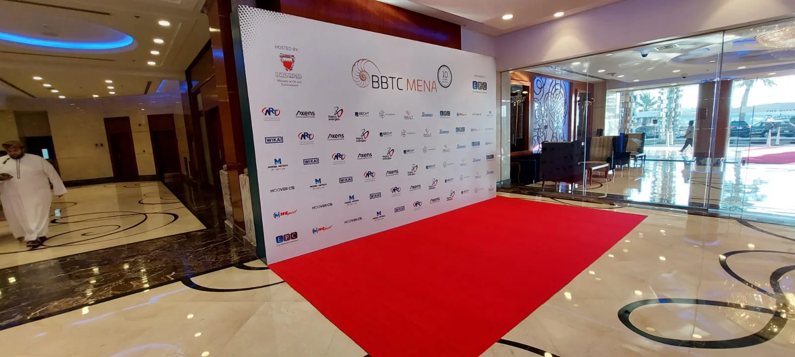 BBTC Mena exhibition stand, Bahrain