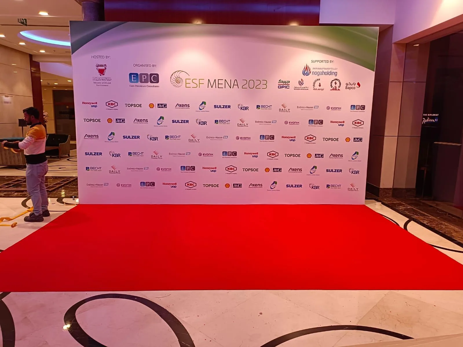 ESF Mena exhibition stand, Bahrain